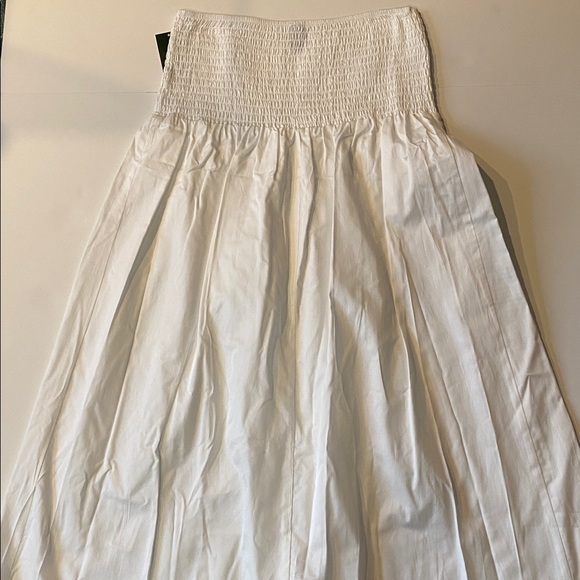 Wild Fable SZ Medium White Long Smocked Waist Flare Skirt New D30(e) - Picture 10 of 14